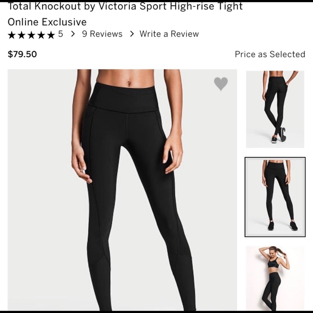 Victoria Secret total knockout leggings black